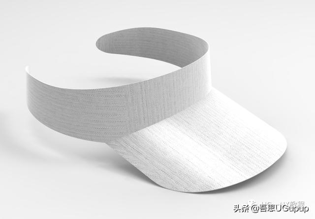UG绘制一个时尚遮阳帽，竟然只需拉伸就行了