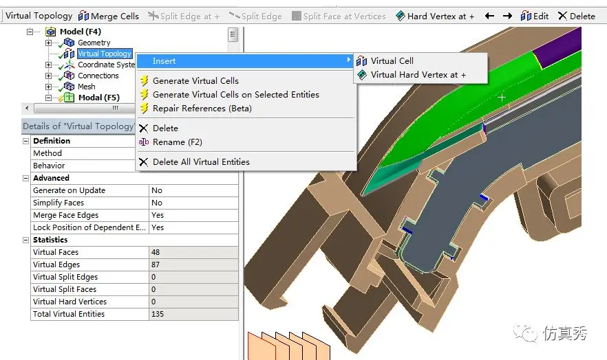 Multizone Meshing ANSYS Multizone Meshing创建六面体网格案例 - 格发许可优化