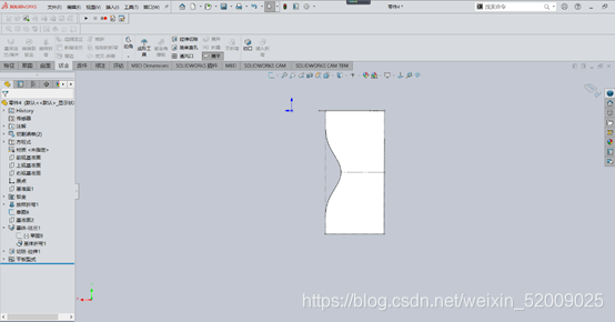 用SOLIDWORKS钣金绘制斜面上带有直筒的喇叭口