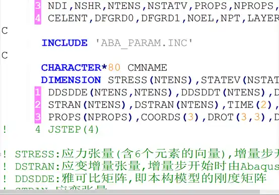 Abaqus Umat (子程序1) 弹性本构模型实例详解（附Fortran和Input）的图1