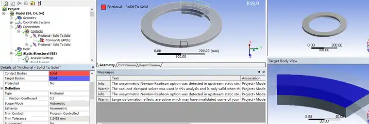 基于ANSYS Workbench的汽车盘式制动器性能分析的图4