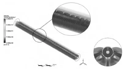 基于Ansys Fluent的吹膜旋转牵引气垫辊出风均匀性研究的图5