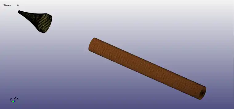 LS-DYNA导弹破甲战斗部聚能射流3D模型侵彻靶板仿真模拟的图4