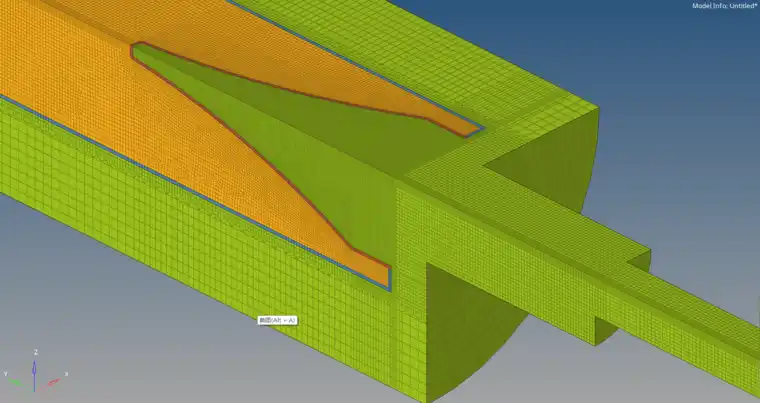 LS-DYNA导弹破甲战斗部聚能射流3D模型侵彻靶板仿真模拟的图7