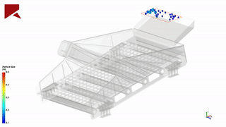 Ansys Rocky振动筛工作过程仿真