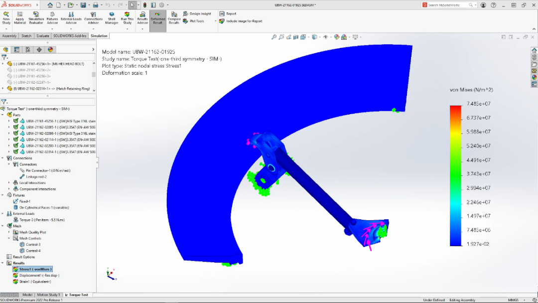 速度和准确性并不矛盾，SOLIDWORKS Simulation 助你高效设计 | SOLIDWORKS 2022 新功能揭秘